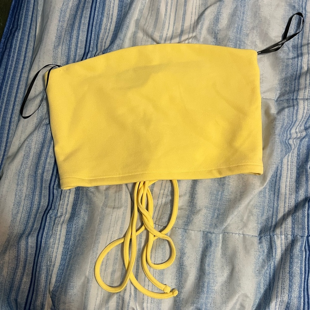 Yellow tube top